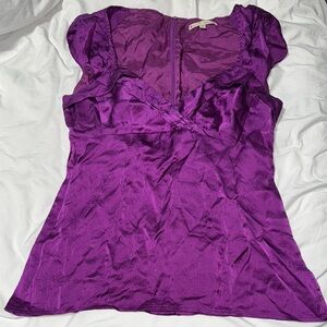 Nanette Laporte silk Purple  Top